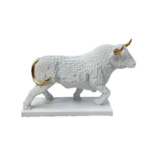 Figura de <span class=keywords><strong>Toro</strong></span> de Lujo para Decoración del Hogar, Adorno Creativo para Sala de Estar, Mueble de <span class=keywords><strong>TV</strong></span>/Vino, Regalo de Inauguración de Casa que Atrae la Fortuna - Product Image 1