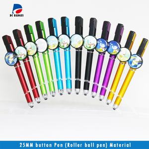 Neues Werbe material für Kunststoff-Kugelschreiber mit 25mm Knopf komponenten - Product Image 3