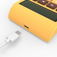Keypad Angka Portabel 2 in 1 Keypad Numerik Berkabel Layar LCD Keyboard Angka dengan Kalkulator Akuntansi