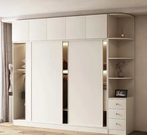 Armadio in Legno con Porte Scorrevoli, Guardaroba Mobile per Camera da Letto, Prezzo di Fabbrica - Product Image 2