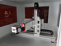 Marqueur laser à fibre fermé Raycus 100W, machine de marquage profond CNC à refroidissement par air