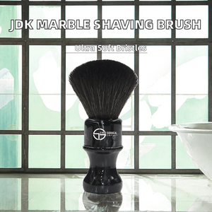 Brocha de afeitar de espuma JDK 1PC EU con mango de madera y nudo de visón súper suave - Product Image 2