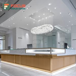 Minimalist Jewelry Retail Display System Laminated Finish Boutique <b>Space</b> Display Cabinet - Product Image 6