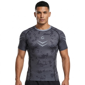 T-shirts de sport imprimés coupe ajustée pour hommes Super Saiyan Anime Compression Goku <span class=keywords><strong>Broly</strong></span> Graphic T-shirt graphique à manches courtes - Product Image 1
