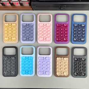 หรูหราสำหรับ <span class=keywords><strong>iPhone</strong></span> 17 PRO MAX <span class=keywords><strong>เคส</strong></span>ซิลิโคนดูดรูปหัวใจฝาครอบมือถือสำหรับ <span class=keywords><strong>iPhone</strong></span> 15 16 17 Pro INS - Product Image 2