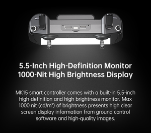 SIYI MK15 Mini HD Handheld-Funksystem Sender Fernbedienung 5,5-Zoll-Monitor 1080p 60fps 180ms FPV 15KM Reichweite Android OS - Product Image 6