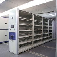 Étagères compactes réglables à commande intelligente Stockage automatisé mobile en métal moderne Gouvernement scolaire hospitalier peu encombrant