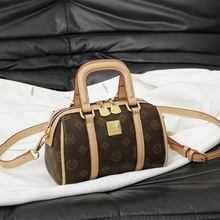 <span class=keywords><strong>Sac</strong></span> Boston texturé personnalisé en usine, grande capacité, <span class=keywords><strong>sac</strong></span> à bandoulière rétro pour femme, motif géométrique tendance, fermeture éclair été/hiver - Product Image 3