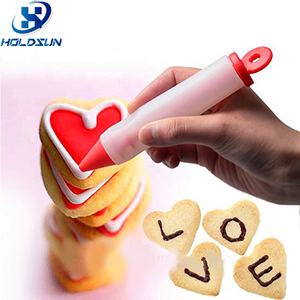 หัวฉีดซิลิโคนสำหรับตกแต่งเค้กช็อคโกแลตเกรดอาหารแบบพกพาสำหรับอบขนมในครัว - Product Image 1