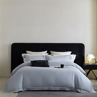 Literie en coton de soie ultra-fin de couleur unie, quatre pièces, de haute qualité, luxe léger, impression réactive, couette chinoise