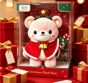 Peluche personnalisée cochon rose pour tenue <span class=keywords><strong>de</strong></span> Noël mignonne, cadeau souvenir <span class=keywords><strong>de</strong></span> Noël, jouet en peluche super doux en coton PP - Product Image 4