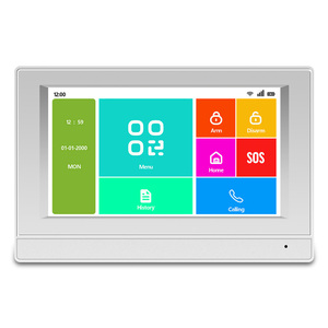 Pantalla táctil completa de 7 pulgadas 4g gsm WiFi sistema de alarma de seguridad inteligente inalámbrico para el hogar con alarma de falla de alimentación de CA