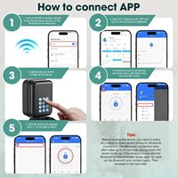 Boîtier de sécurité intelligent pour clés, électronique, Bluetooth, avec contrôle par application et codes PIN, partage de clés électroniques avec anse amovible