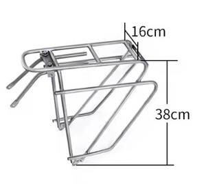 Usine de cadre de vélo en <span class=keywords><strong>titane</strong></span> Design personnalisé Porte-bagages arrière de vélo en <span class=keywords><strong>titane</strong></span> pour vélo 26 ''27'' 29er 700c - Product Image 2