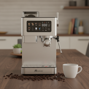 Anbolife Italian Professional <strong>SemiAutomatic</strong> Smart Espresso <strong>Coffee</strong> <strong>Maker</strong> With Auto-stamping and Grind <strong>Coffee</strong> Bean Stainless Steel - Product Image 4