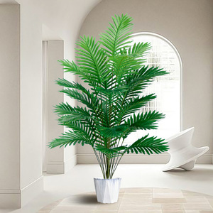 Bắc Âu mô phỏng cây anh đào màu xanh lá cây rải rác hoa hướng dương phòng khách sân lớn trần nhà trang trí nhà bằng nhựa - Product Image 1