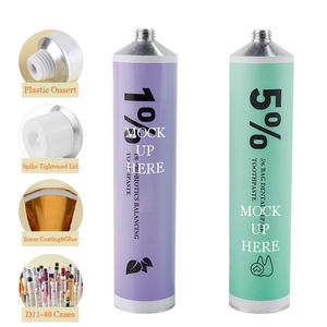 Contenitore per dentifricio ricaricabile, contenitore per dentifricio, nero, per imballaggio in metallo, 100Ml - Product Image 1