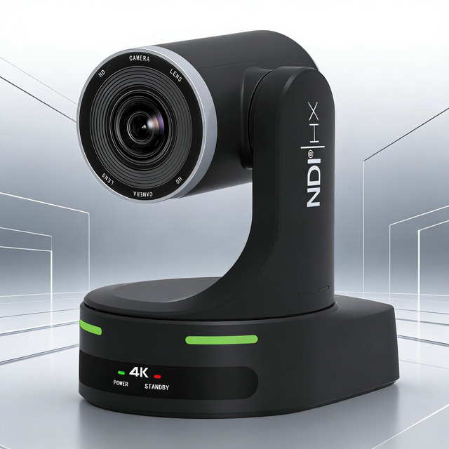 Movmagic MC1 4K 60P Ultra HD PTZ Camera Live Streaming & Conference Use AI Human Form, Face Recognition Tracking Algorithm