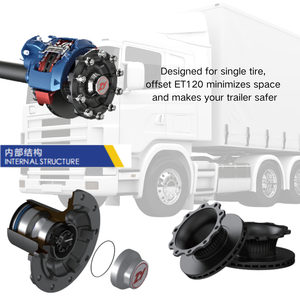 Trục cầu 8 tấn có khoảng cách gầm xe dành cho xe cẩu địa hình 4x4 và xe cứu hỏa - Tính năng: Hệ thống bánh xe độc lập - Product Image 3