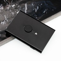 Kustomisasi Logo Laser Tempat Kartu Nama Portabel dari Baja Tahan Karat dengan Tempat Kartu Geser dan Thumb Drive