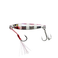 Popüler Batar Tip Metal Jig Yemi 50mm 15g, Yansıtıcı Gövde, Deniz ve Tatlı Su Yırtıcı Balıkları için Çift Kancalı