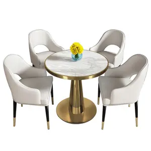 หนังเก้าอี้ไม้ขา Suppliers-เก้าอี้รับประทานอาหารทำจากหนังสีทองขาเหล็ก,เฟอร์นิเจอร์บ้านทันสมัยเก้าอี้และโต๊ะไม้หรูหรา