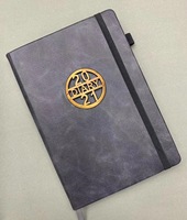 Cahiers OEM en cuir moleskine pu coloré avec impression logo en creux