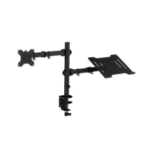 Nouvel arrivage de support de moniteur double hauteur réglable étagère de bureau 13-32 pouces capacité bras oscillants à 90 degrés support d'écran ICD