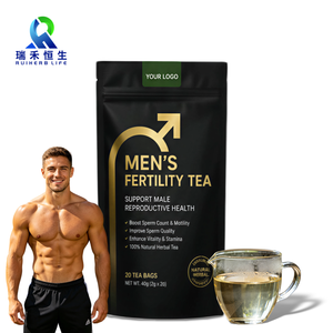 Poudre instantanée à base de plantes pour la fertilité masculine RH avec Maca, Tongkat Ali, Tribulus et Ginseng - 30 unités - Complément alimentaire pour hommes - Product Image 1