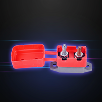 Interruptor de Circuito de 12V CC 10-50A Topstone E5, Interruptor de Batería Doble con Reinicio Automático, Impermeable, Curva B, Alta Capacidad de Interrupción