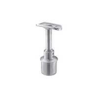Support de main courante réglable en hauteur SS316L noir 42,4 mm en acier inoxydable pour escaliers