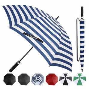 Custom Golfing Straight <b>Umbrella</b> Oversized 130cm Waterproof Semi-<b>Automatic</b> Pongee Rain Gear Vintage Aesthetic Business Gifts - Product Image 3