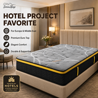 Matelas pliant pour hôtel et usage domestique, taille King et Queen, emballé en boîte, ressorts ensachés, mousse à mémoire de forme, orthopédique, compressé