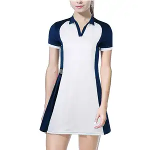 Dress With Pocket V Neck Design Women Polo Golf Dress Tennis Clothing For Women Sports Dress