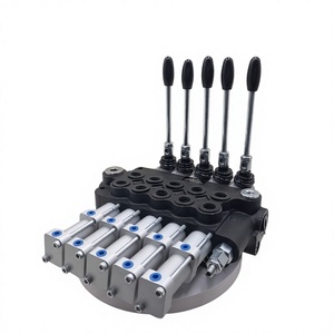 Válvula de Control Direccional Hidráulica Apilable de Cinco Vías, 315 Bares, 100 L/min, Puerto de 1/2 Pulgada, Operación Manual - Product Image 1