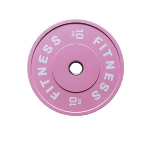 2024 venta al por mayor placas de peso Barbell levantamiento de pesas gimnasio Barbell placas de competición placas de parachoques de goma - Product Image 4