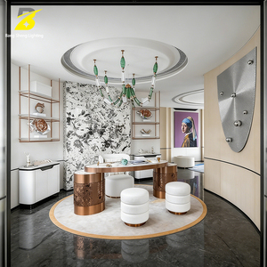 <span class=keywords><strong>Plafonnier</strong></span> LED Bang Sheng Lighting en tube <span class=keywords><strong>de</strong></span> verre côtelé - Décoration contemporaine émeraude <span class=keywords><strong>pour</strong></span> bureau et suite d'hôtel - Product Image 4