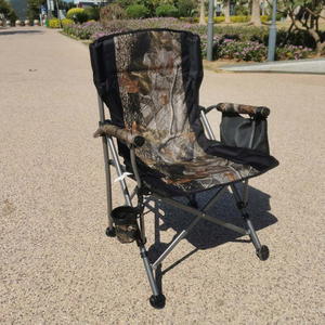 Outdoor Adult Folding <b>Camping</b> Chair High Back Director Chair with Armrests Portable Folding <b>Camping</b> Chair with Cup Holder - Product Image 5