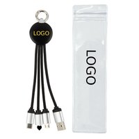 Chargeur porte-clés 5V/2A 2025 avec câble USB 3.1, gaine PVC TPE – Coffret cadeau promotionnel pour téléphones mobiles iOS, ordinateurs et écouteurs