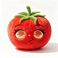 Jouets de haute qualité, nouveau design, vente en gros d'usine, plantes en peluche douces personnalisées en forme de tomates pour enfants