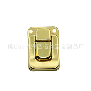 กลอนล็อคกล่องเหล็ก Foshan Nanhai GeXin ชุบทอง ไม่ใช้กุญแจ ทนทาน อุปกรณ์เสริมสำหรับกล่องไม้ - Product Image 3