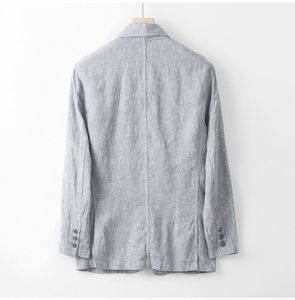 <span class=keywords><strong>Blazer</strong></span> da <span class=keywords><strong>uomo</strong></span> Casual in <span class=keywords><strong>lino</strong></span> allentato traspirante traspirante primavera estate <span class=keywords><strong>di</strong></span> alta qualità - Product Image 4