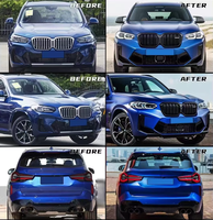 Kit carrosserie pour BMW X3 g01/g08 LCI 22-24 mise à niveau sportive F97 X3M kit de lifting g01 kit carrosserie tuning voiture g01 diffuseur de pare-chocs embout d'échappement