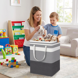 Cesto Pieghevole per Vestiti Sporchi, Cesto Portabiancheria Multiuso Portatile in Tessuto Oxford per Yoga, Casa, <span class=keywords><strong>Bagno</strong></span> - Product Image 6