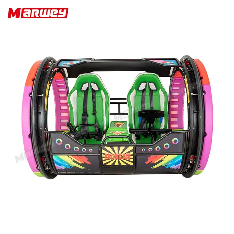 Popular Criativo Controle Remoto Feliz Swing Car Moonwalk Playground Ao Ar Livre Comercial Barato 360 Rolando Carro Para Venda