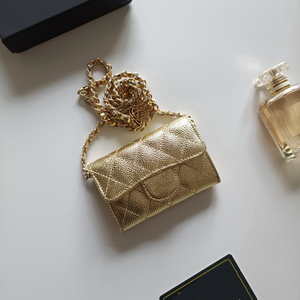 Sac à bandoulière en cuir matelassé de luxe avec chaîne, portefeuille pour téléphone, compatible <span class=keywords><strong>iPhone</strong></span> Samsung, coffret cadeau - Product Image 4