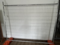 Panneaux de clôture de sécurité en métal galvanisé et traité thermiquement, clôture temporaire pour chantier, grillage de 6 pieds