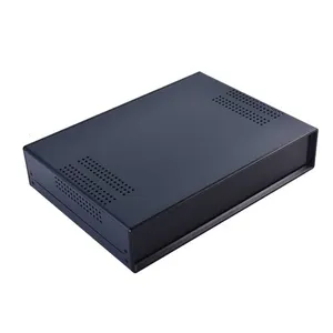 Vange amplificador de potencia de aparatos de chapa de hierro de metal carcasa ABS paneles de plástico cajas de proyectos 280*58*200mm salida de caso