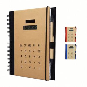 Customized A6 Spiral Bound Notebook Multifunction Electronic Calculator Pen Paper Cover Print Memo Pad <b>Sticky</b> <b>Notes</b> - Product Image 1
