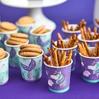2.5oz fête de famille biscuits glacés crème tasses café papier tasse avec moussant portable gobelets en plastique
